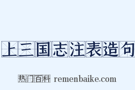 上三国志注表造句是什么意思的图片